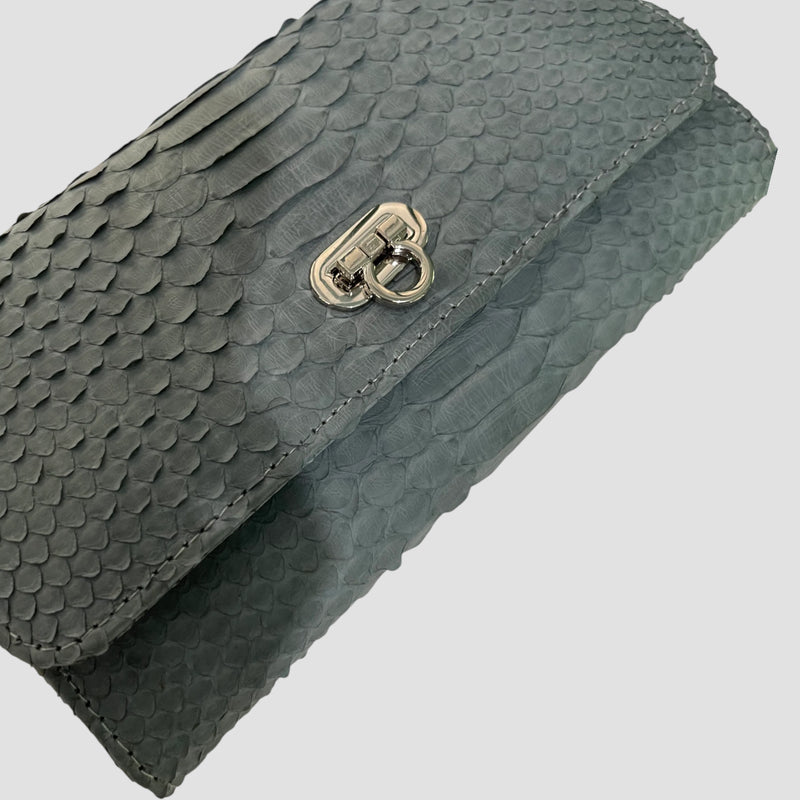 Python leather bag