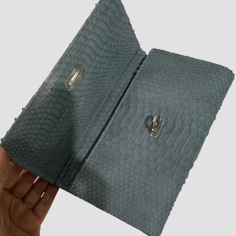Python leather bag