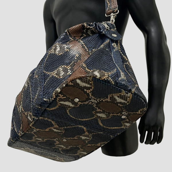 PYTHON LEATHER DUFFEL BAG