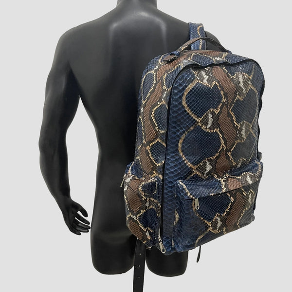 PYTHON LEATHER BACKPACK