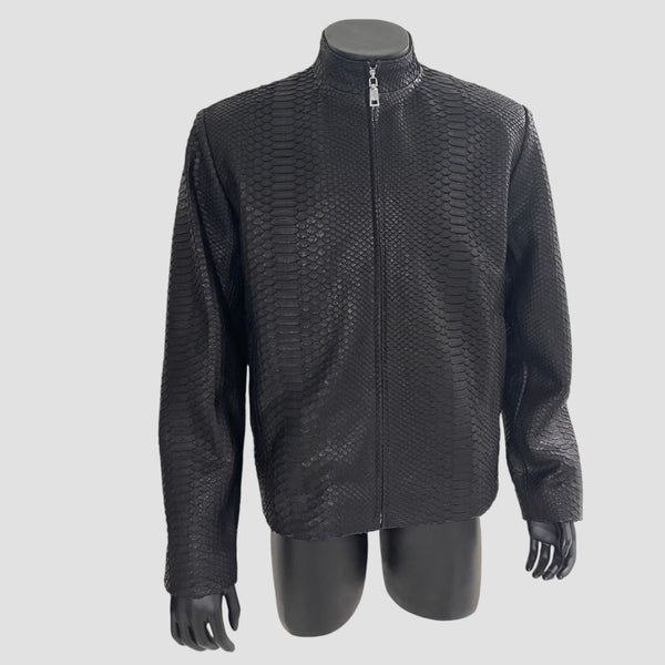PYTHON LEATHER JACKET