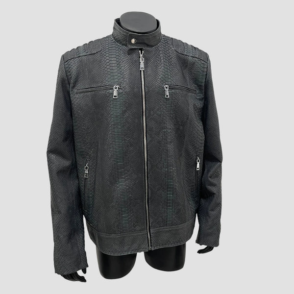 PYTHON LEATHER JACKET