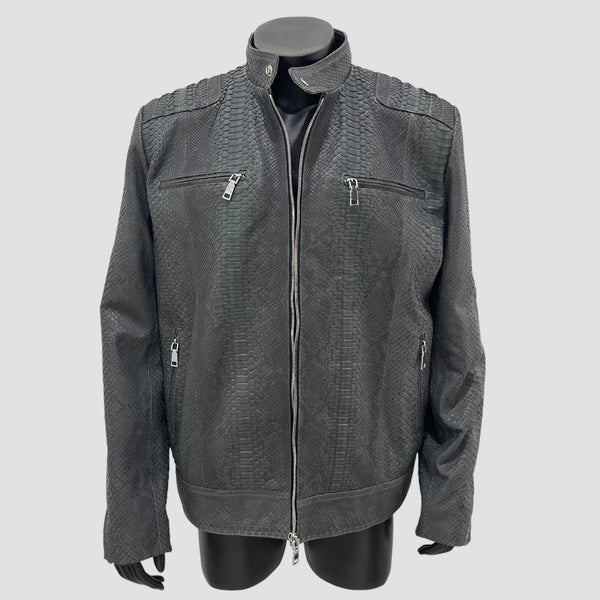 PYTHON LEATHER JACKET