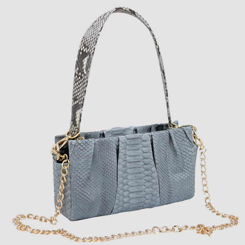 Python leather bag