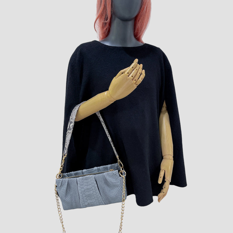 Python leather bag