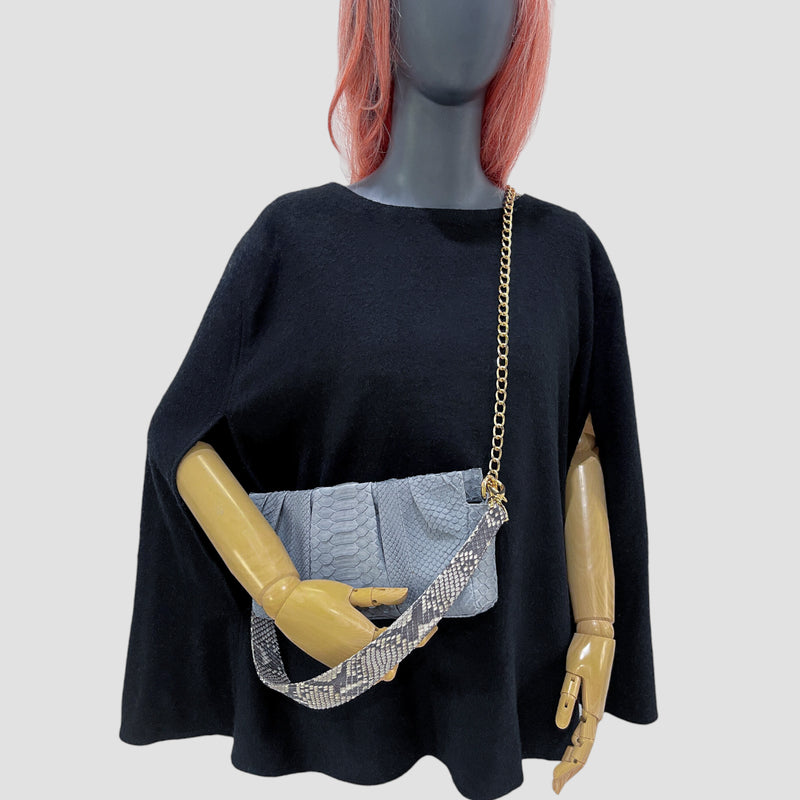 Python leather bag