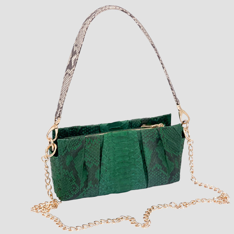 Python leather bag