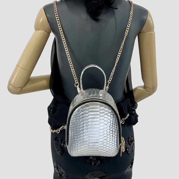 PYTHON LEATHER BACKPACK