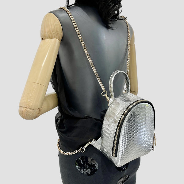 PYTHON LEATHER BACKPACK
