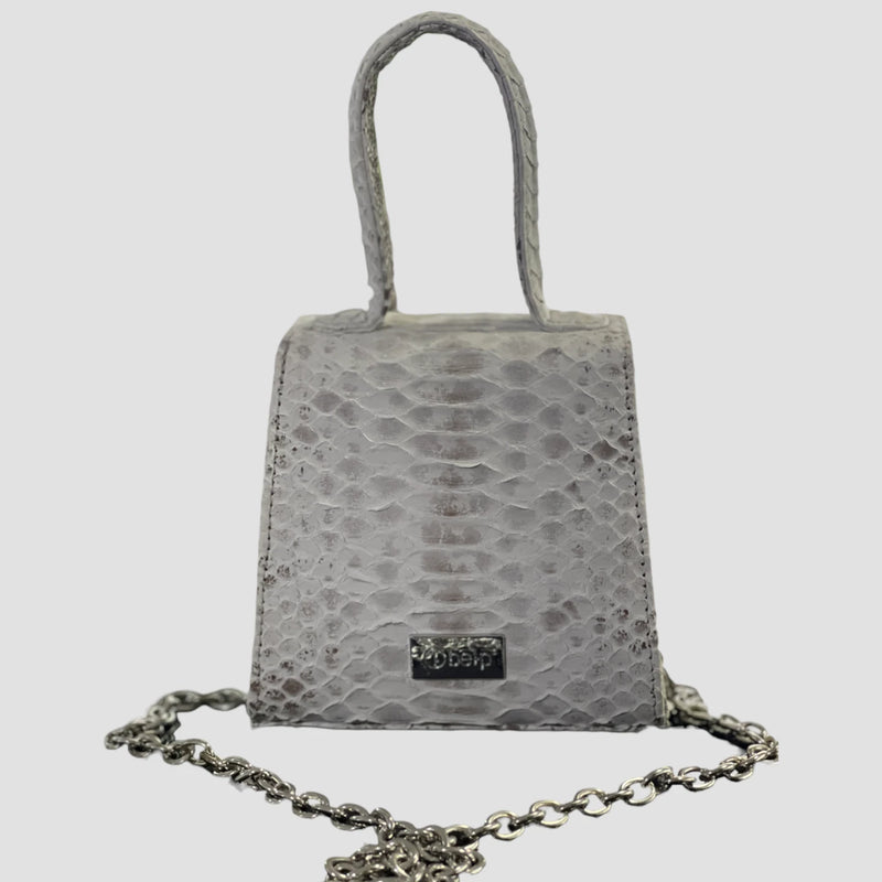 Python leather bag