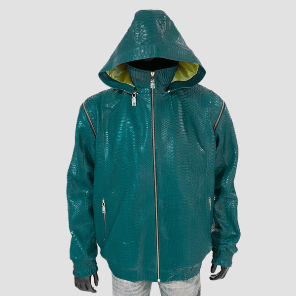 PYTHON LEATHER JACKET VEST