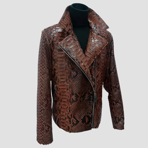 KING PYTHON LEATHER JACKET