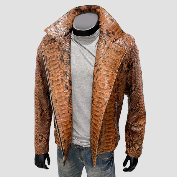 KING PYTHON LEATHER JACKET