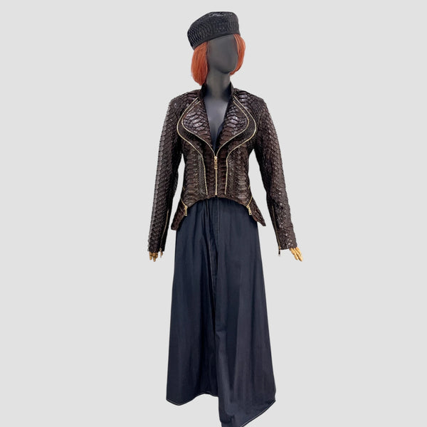 KING PYTHON LEATHER JACKET