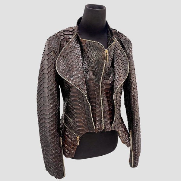 KING PYTHON LEATHER JACKET
